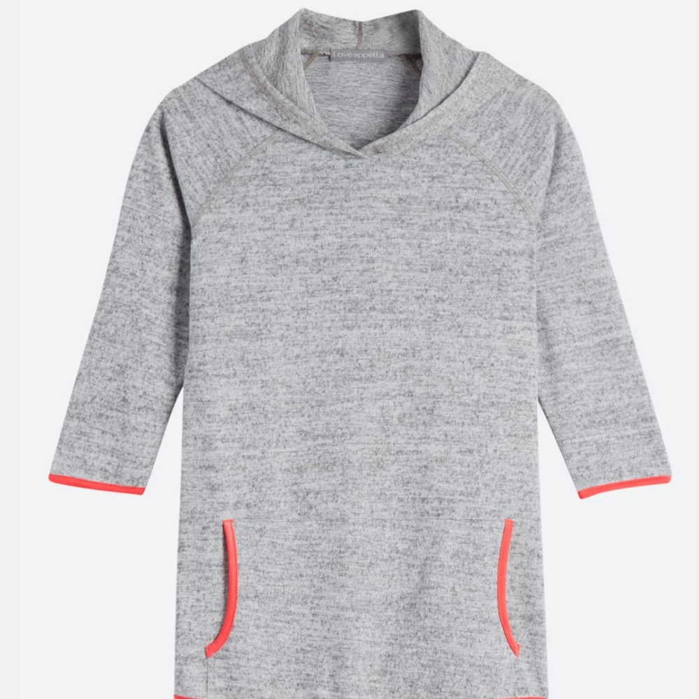 Dawnty Pullover Hooded Knit Top sz small